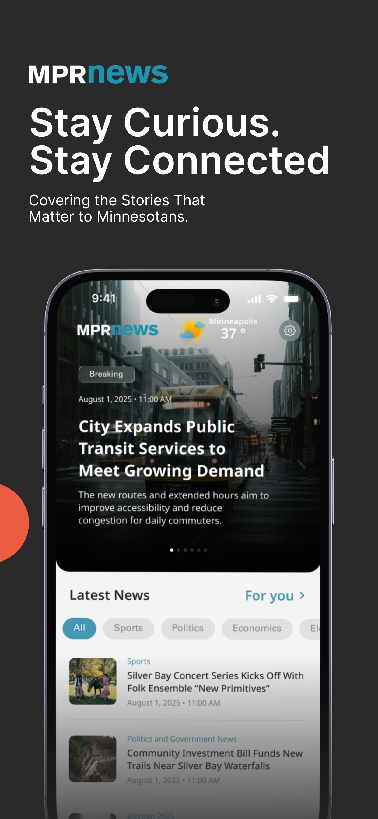 MPR News screen 1